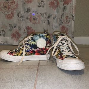 Floral wedge All star converse